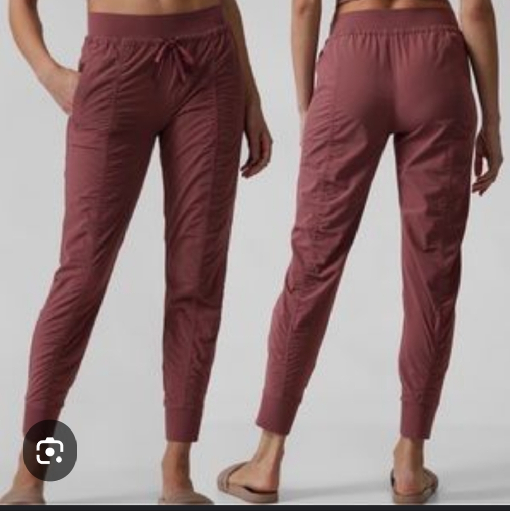 Athleta Burgundy Attitude II Pants